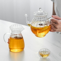 歐式加熱玻璃壺耐高溫茶壺下午茶燒蠟燭茶爐英式咖啡壺茶濾公道杯