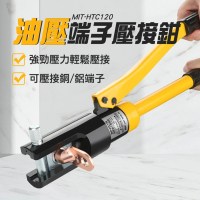 【精準科技】油壓端子壓接鉗10種頭 壓接端子工具 壓著端子鉗 裸端子 六角壓接 銅管端子(MIT-HTC120工仔人)