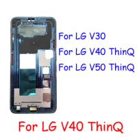Best Quality Middle Frame 10PCS For LG V30 V40 ThinQ V50 ThinQ 5G Front Frame Housing Bezel Repaplacement