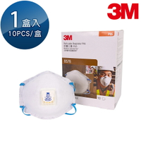 3M 頭戴式呼吸閥酸性氣體口罩 P95等級工業口罩 10個/盒 8576(超取限購4盒)