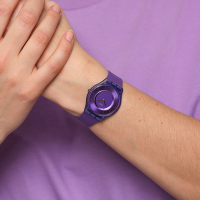 Swatch SKIN超薄系列手錶 PURPLE TIME 紫色時光 (34mm)