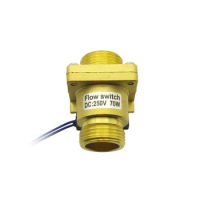 G 3/4" DN20 Male Brass Magenetic Water Flow Sensor Flowing Rate 6-45L/min Mini Reed Switch SEN-DB20W