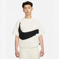 NIKE 耐吉 上衣 男款 短袖上衣 運動 AS M NK SWOOSH HBR SS TOP 白黑 FB7872-113