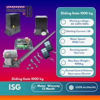 Automatic Sliding Gate Mesin Pintu Gerbang Otomatis ISG 1000 kg 1 ton
