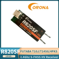 Corona RC R820SF Micro Futaba 2.4GHz S-FHSS/ FHSS Compatible Mini Micro S.bus Receiver for RC Drone
