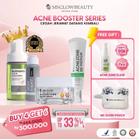 MSGLOW - NEW PACKAGE SERIES BOOSTER BLEMISH ACNE ( KRIM PAGI BB CREAM ) FREE ELIXIR ACNE ZONE