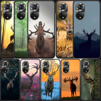 Deer Hunting Camo Phone Case For Honor 50 20 Pro 1020i 10 9 Lite 9X 8A 8S 8X 7S Huawei P SmartZ 2021 Y5 Y6 Y7 Y9 Cover
