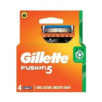 FUSION 5 剃鬚刀頭 4片替換裝 #適用於所有吉列 Fusion5 刮鬍刀 (平行進口)