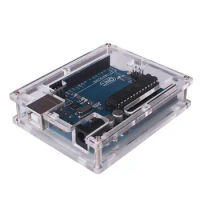 Glyduino Box for Arduino Uno R3 Transparent Cover Case Protector Shell