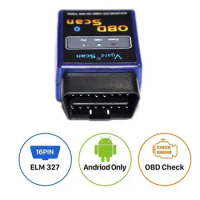High Quallity Mini ELM327 Bluetooth V1.5 OBD2 Car Diagnostic Scanner For Android ELM 327 V 1.5 OBDII OBD 2 Auto Diagnostic Tool