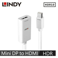 【最高22%回饋 5000點】  LINDY林帝 主動式 MINI DISPLAYPORT公 To HDMI母 HDR轉接器