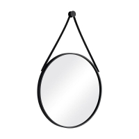 APP下單享點數9%｜御納  圓形鏡 化妝鏡 浴室鏡 鐵藝壁掛鏡 圓形鏡子  極簡金色黑色白色掛鏡圓鏡吊鏡 穿衣鏡