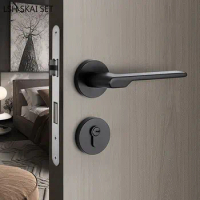 Bedroom Mute Security Door Locks High Quality Zinc Alloy Door Lock Indoor Door Knob with Lock and Key Hardware Deadbolt Lockset