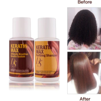 Chocolates Brazilian Keratin 100ml Treatment 4 Formaldehyde Straightening Resistant Hair+Purifying Shampoo Free Gift