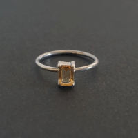 Pengipian Ring (Cincin Perak Batu (Cincin Perak Batu Golden Citrine)