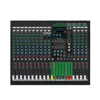 Leicozic 16 Channel Audio Mixer Professional Mixing Consola De Audio DJ Mikser Bluetooth +48V Equalizer Musical Instruments