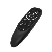 Voice Air Mouse With Wireless Microphone Remote Control With IR Learning Gyroscope LED Backlit For Android Box