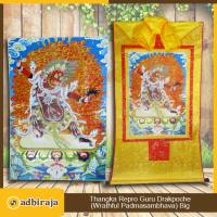 Thangka Repro / Lukisan Buddha Tantrayana Vajrayana Guru Drakpoche Big