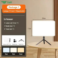 ORIGINAL TNW Lampu Foto Led Lampu Lighting Lampu Sorot Lighting Studio+Tripod Lampu Konten Kreator L