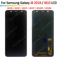 6.0'' amoled screen For Samsung Galaxy j8 2018 j810 LCD Touch Screen Digitizer Assembly For Samsung J810 LCD Display