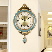 金屬陶瓷掛鐘客廳復古鐘表歐式家用時鐘美式創意時尚牆壁裝飾掛表 艾瑞斯「夏沐生活」