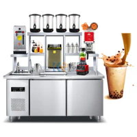 1.5 m Commercial Automatic Bubble Tea Counter Popping Boba Machine Milk Tea Workbench