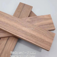 Custom 5 - 30mm Thick Natural American Black Walnut Wood Slats Plate Block Bar DIY 100 - 500mm