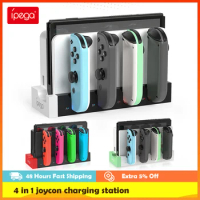 Ipega PG-9186 4 in 1 Charging Dock For Nintendo Switch &amp; Switch OLED Joycon Controller Charger Station Accessories Joy Con Stand