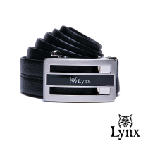 Lynx - 山貓紳士系列簡約款自動扣真皮皮帶