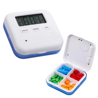 Electronic Smart Pill Box Timing Pill Box Portable Medicine Dispensing Organiser New Style Smart Pill Box Food Grade
