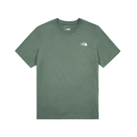 【The North Face 官方旗艦】北面男款綠色吸濕排汗短袖T恤｜89QVHCH(排汗衫)