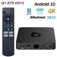 Q1 ATV H313 Android 10 Smart TV Box Allwinner H313 2GB 16GB 2G 8G Dual Wifi AndroidTV BT5.0 4K HD Set Top Box Media Player