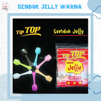 Sendok Jelly Plastik Bening Sendok Ice Cream Sendok Plastik Kecil Warna