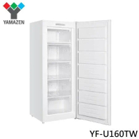 【YAMAZEN 山善】163L直立式冷凍櫃/窄冰櫃 YF-U160TW 含基本安裝
