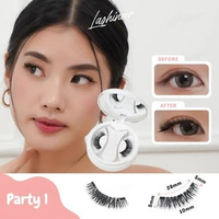 Lashineer Premium 3 Magnet Soft Lashes Instant Magnetic Eyelash Palsu Bulu Mata Curler Refill Wasado