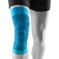 BAUERFEIND 保爾範 專業運動壓縮護膝束套(天空藍)