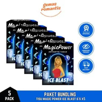 Bundling x5 Pack Tissue Magic Power Ice Blast Isi 6 Sachet - Tisu Megic Original