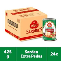 Sarden ABC Cabai 155kg Dus Isi 60 kaleng / Sarden ABC Cabai 155grm Dus Isi 60 Pcs