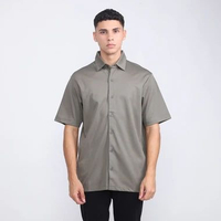 Kemeja Pria Premium Smart Casual Lengan Pendek Polos Larusso Compact Knit Hakurodi - Back To Classic
