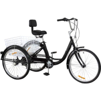 Hot Sale Electric Aluminum Alloy Adult Tricycle Tri-Wheel Bike/New Design Cheap Adult Tricycle for Sale 24 Inch 26 Inch