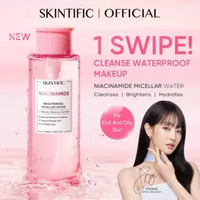 SKINTIFIC Micellar Water Pencerah/5X Barrier – Cocok Kulit Berminyak/Berjerawat/Semua Jenis Brighten