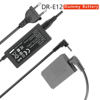 LP-E12 Dummy Battery DR-E12 Power Adapter for Canon EOS M m2 M10 M50 M100 M200 cameras DC Power Supply +battery box