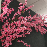 false flowers Lucky Pink Peach Blossom Home Garden decorate Artificial Plants Bonsai Mimosa, redbud