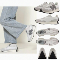 【NEW BALANCE】New balance 327 芝麻牛奶 灰白 麂皮 IU 李知恩 女鞋 MS327WE