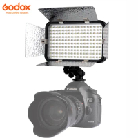 Godox LED170 II Video Light 5500-6500K170 LED Lamp Lighting with Barn Door Stepless Brightness for Camera DV Canon Nikon Sony
