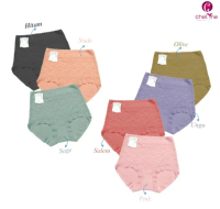 Celana Dalam Wanita Chelyne isi 3 ,6pcs Brukat highwaist polos | CD Jumbo |cangcut