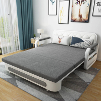 【WELAI】多功能可伸縮可摺疊兩用沙發床-158cm乳膠