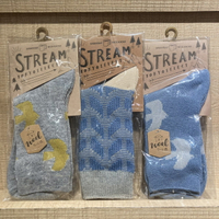 stream  socks 小腿襪藍色系 日系長襪