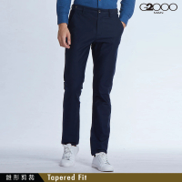 【G2000】時尚素面錐形剪裁休閒長褲-深藍色(1616111678)