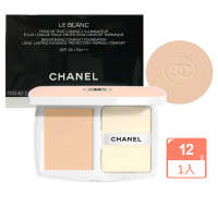 【CHANEL 香奈兒】珍珠光感輕透防護粉餅12g(#B10自然偏白-國際航空版)